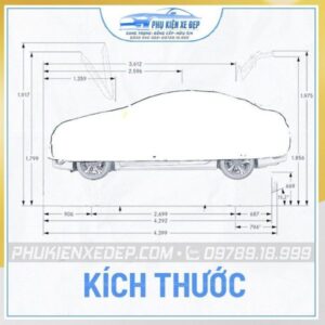 Bạt che nắng xe ô tô tráng nhôm chính hãng Yika