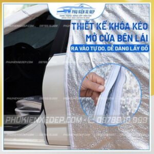 Bạt che nắng xe ô tô tráng nhôm chính hãng Yika