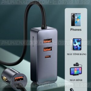 Tẩu sạc ô tô Baseus 120W