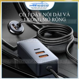Tẩu sạc ô tô Baseus 120W