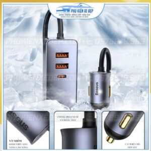 Tẩu sạc ô tô Baseus 120W